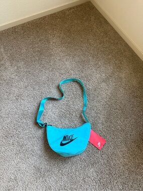 Nike Teal Shoulder crossbody Bag with Black Logo